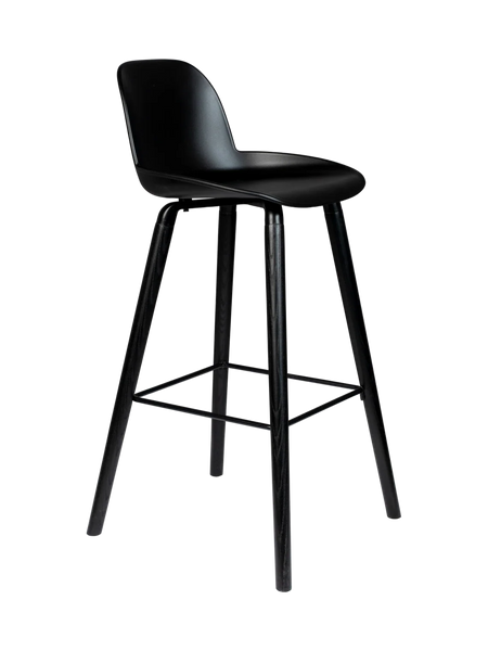 Albert Kuip Barhocker, 2er-Set in Schwarz, Ansicht 1