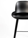 Albert Kuip Barhocker, 2er-Set in Schwarz, Detail