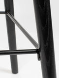 Albert Kuip Barhocker, 2er-Set in Schwarz, Detail