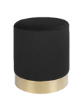 Gamby Pouf Samt, schwarz Pouf Living Nordic