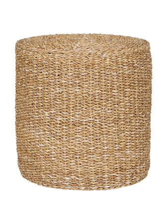 Rivera Pouf Seegras/Baumwolle, natur Pouf Living Nordic