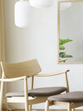 Olvera Fußhocker Eiche/Stoff, natur/brow Hocker Living Nordic