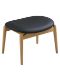 Olvera Fußhocker Eiche/PU, natur/schwarz Hocker Living Nordic