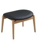 Olvera Fußhocker Eiche/PU, natur/schwarz Hocker Living Nordic