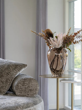Salo Beistelltisch Messing/Marmor Beistelltisch Living Nordic