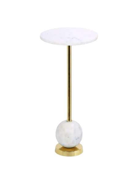 Salo Beistelltisch Messing/Marmor Beistelltisch Living Nordic