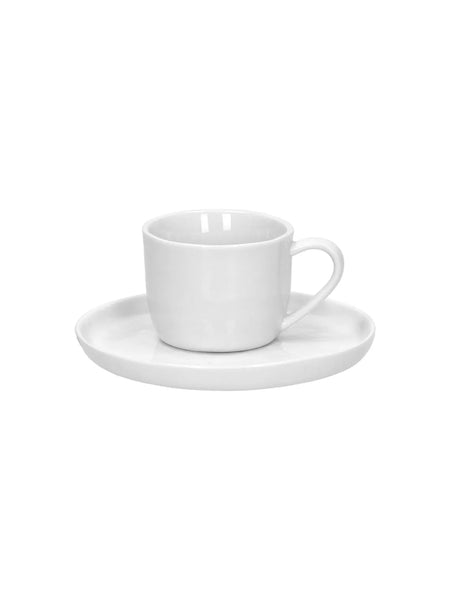 POMAX Porcelino White Tasse mit Untertasse