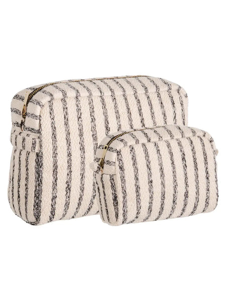 Nador Kulturbeutel, sand meliert – 2er-Set Badaccessoire Living Nordic