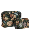 Zoe Kulturbeutel 2er-Set, schwarz meliert Badaccessoire Living Nordic