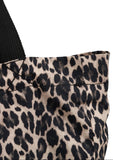 Ava Shopper Baumwolle/Polyester, Leopard – 35x39 cm Tasche Living Nordic