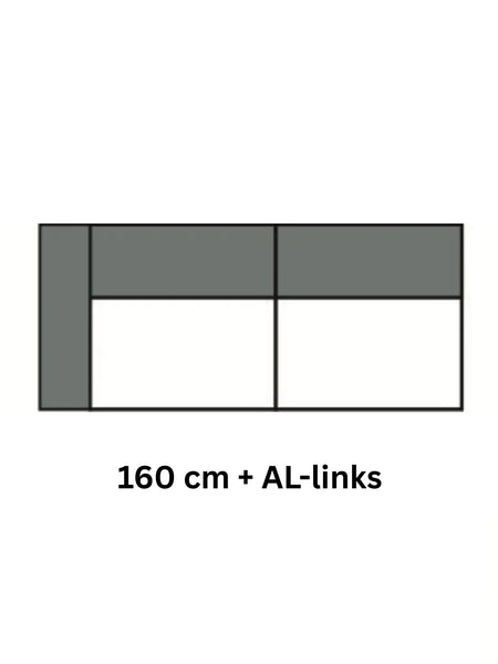Sofa | High End 2.0 – 2-Sitzer medium mit Armlehne links - von Candy Polstermöbel online kaufen bei LIVINGforme.