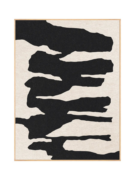 Akustikbild | Akustikbild Frequency 2 | Acoustic Art - Soft Cream / Velvet Black von Malerifabrikken online kaufen bei LIVINGforme.