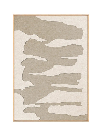 Akustikbild | Akustikbild Frequency 2 | Acoustic Art - Soft Cream / Desert Sand von Malerifabrikken online kaufen bei LIVINGforme.