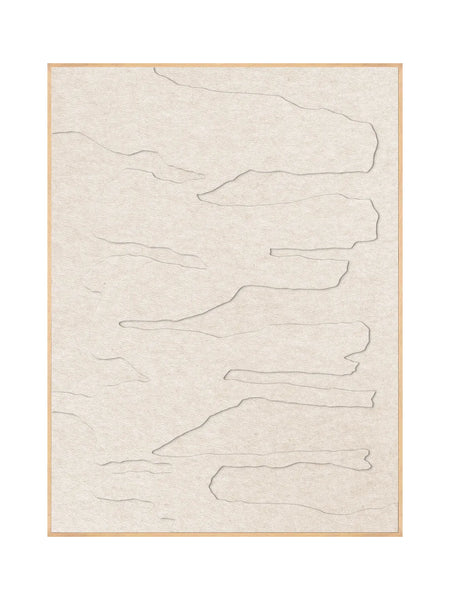 Akustikbild | Akustikbild Frequency 1 | Acoustic Art - Soft Cream / Soft Cream von Malerifabrikken online kaufen bei LIVINGforme.