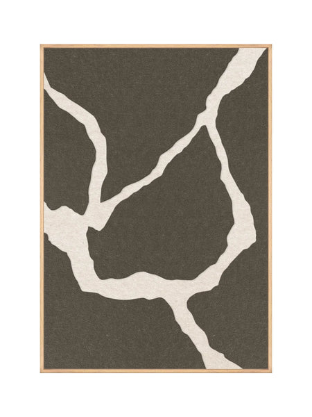 Akustikbild | Akustikbild Quiet Friction 2 | Acoustic Art - Earth Brown / Soft Cream von Malerifabrikken online kaufen bei LIVINGforme.