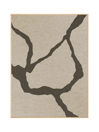 Akustikbild Quiet Friction 2 | Acoustic Art Akustikbild Malerifabrikken Desert Sand / Earth Brown 90 × 120 cm Eiche FSC