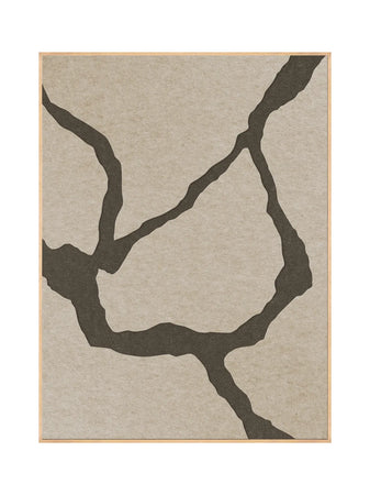 Akustikbild | Akustikbild Quiet Friction 2 | Acoustic Art - Desert Sand / Earth Brown von Malerifabrikken online kaufen bei LIVINGforme.