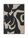 Akustikbild | Akustikbild Soft Embrace 1 | Acoustic Art - Velvet Black / Desert Sand von Malerifabrikken online kaufen bei LIVINGforme.