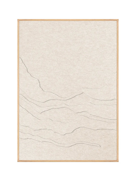 Akustikbild | Akustikbild Tonefield 1 | Acoustic Art - Soft Cream / Soft Cream von Malerifabrikken online kaufen bei LIVINGforme.