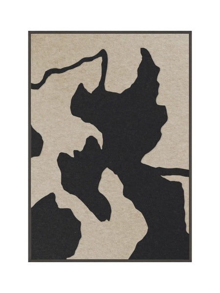 Akustikbild | Akustikbild Celestial Tone 1 | Acoustic Art - Velvet Black / Desert Sand von Malerifabrikken online kaufen bei LIVINGforme.