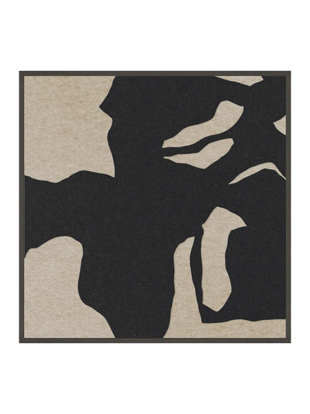 Akustikbild | Akustikbild Silent Shadow Square 1 | Acoustic Art - Velvet Black / Desert Sand von Malerifabrikken online kaufen bei LIVINGforme.