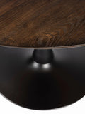 Raku Esstisch Ø 110 cm in Braun/Schwarz, Detail