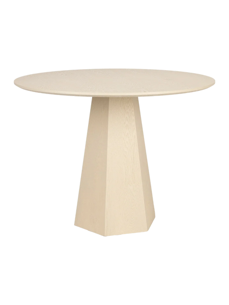 Pilar Esstisch Ø 100 cm in Beige, Ansicht 1
