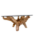 Amazonas Couchtisch Teakholz und Glas Couchtisch Living Nordic