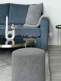 Venezia Couchtisch Messing colored Stahl mit Glas Couchtisch Living Nordic