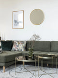 Venezia Couchtisch Messing colored Stahl mit Glas Couchtisch Living Nordic