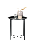 Bastia Beistelltisch Stahl, schwarz Beistelltisch Living Nordic