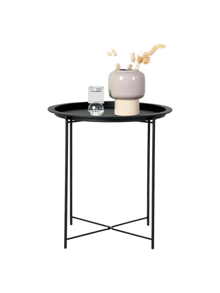 Bastia Beistelltisch Stahl, schwarz Beistelltisch Living Nordic