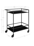 Vita Servierwagen schwarz Servierwagen Living Nordic