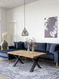 Toulon Couchtisch Eiche mit Baumkante Couchtisch Living Nordic