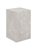 Prague Couchtisch Beistelltisch Living Nordic 30x30x50 cm Marmor-Optik, beige, marble