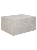 Prague Couchtisch Beistelltisch Living Nordic 60x80x40 cm Marmor-Optik, beige, marble