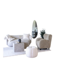 Prague Couchtisch-Set Marmor-Optik Couchtisch Living Nordic