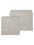 Prague Couchtisch-Set Marmor-Optik Couchtisch Living Nordic