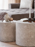 Prague Couchtisch-Set Marmor-Optik Couchtisch Living Nordic