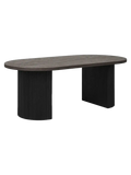 Boavista Couchtisch Couchtisch Living Nordic 60x120x45 cm Dekorpapier, dunkelbraun, dark brown