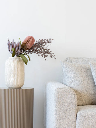 Farense Beistelltisch, graubeige Beistelltisch Living Nordic