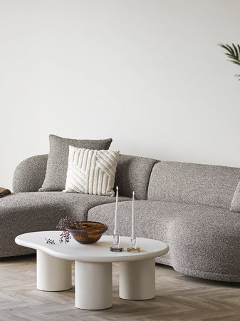 Palmera Couchtisch Zement-Optik, off-weiß Couchtisch Living Nordic