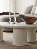 Palmera Couchtisch Zement-Optik, off-weiß Couchtisch Living Nordic