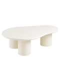 Palmera Couchtisch Zement-Optik, off-weiß Couchtisch Living Nordic