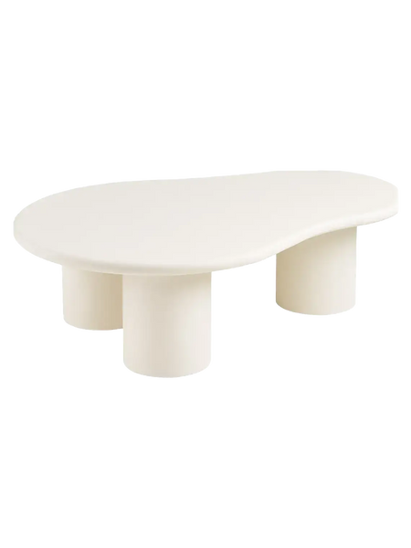 Palmera Couchtisch Zement-Optik, off-weiß Couchtisch Living Nordic