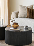 Rota Beistelltisch Marmor-Optik, dunkelbraun Beistelltisch Living Nordic