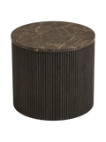 Rota Beistelltisch Marmor-Optik, dunkelbraun Beistelltisch Living Nordic