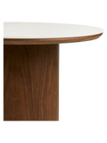 Noli Couchtisch Tischplatte aus Keramik/Eschenfurnier, weiß Marmor-Optik/dunkelbraun Couchtisch Living Nordic