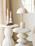 Newtown Beistelltisch Fiberclay, weiß Beistelltisch Living Nordic