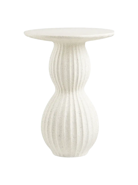 Newtown Beistelltisch Fiberclay, weiß Beistelltisch Living Nordic